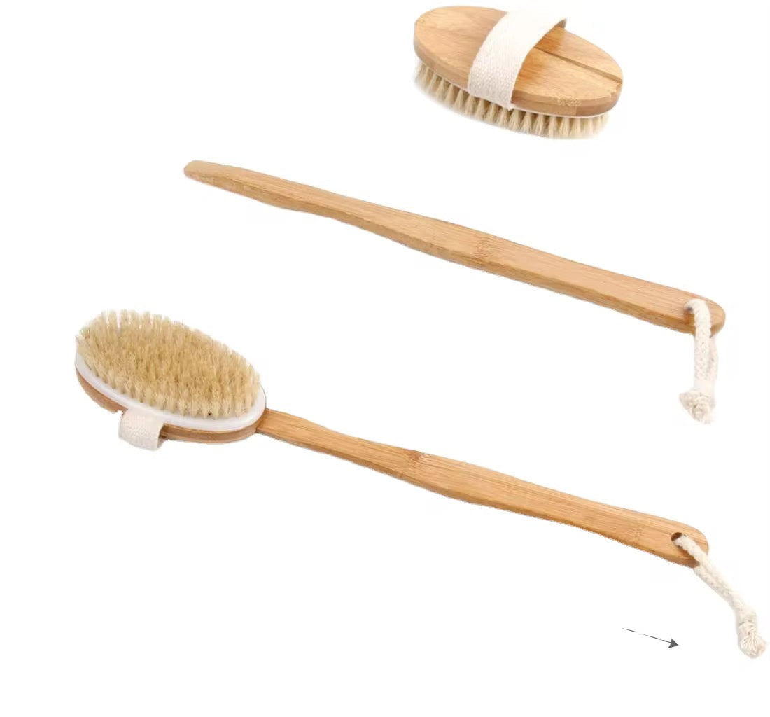 Brosse exfoliant a sec pour le dos