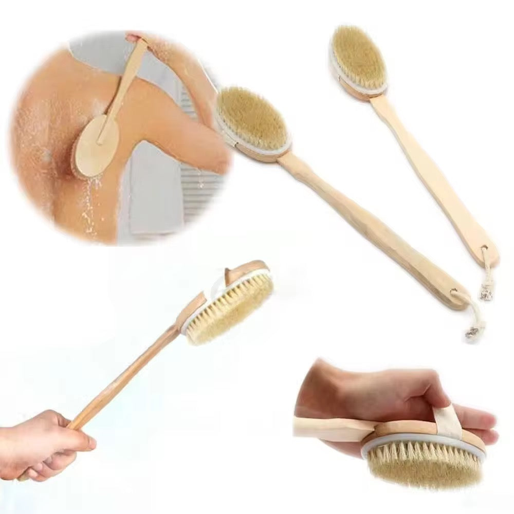 Brosse exfoliant a sec pour le dos