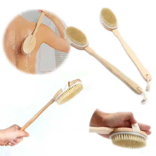 Brosse exfoliant a sec pour le dos