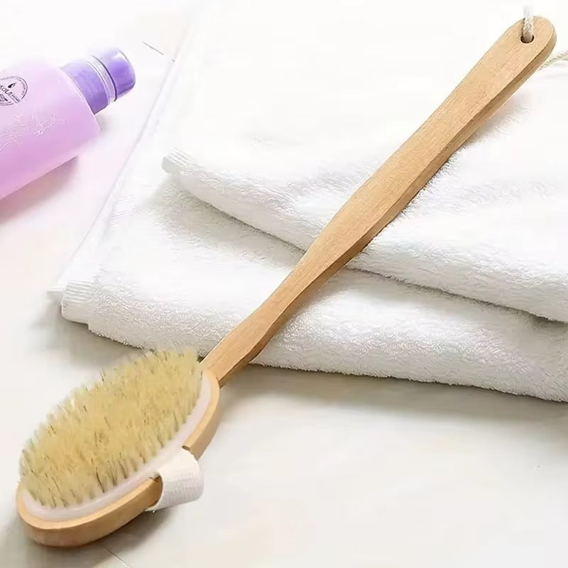 Brosse exfoliant a sec pour le dos