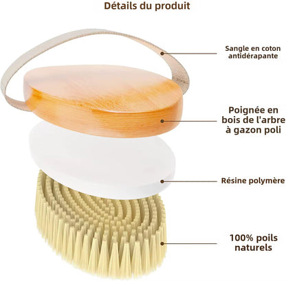 Brosse exfoliant a sec