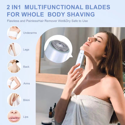 Tondeuse intime rechargeable 2en1